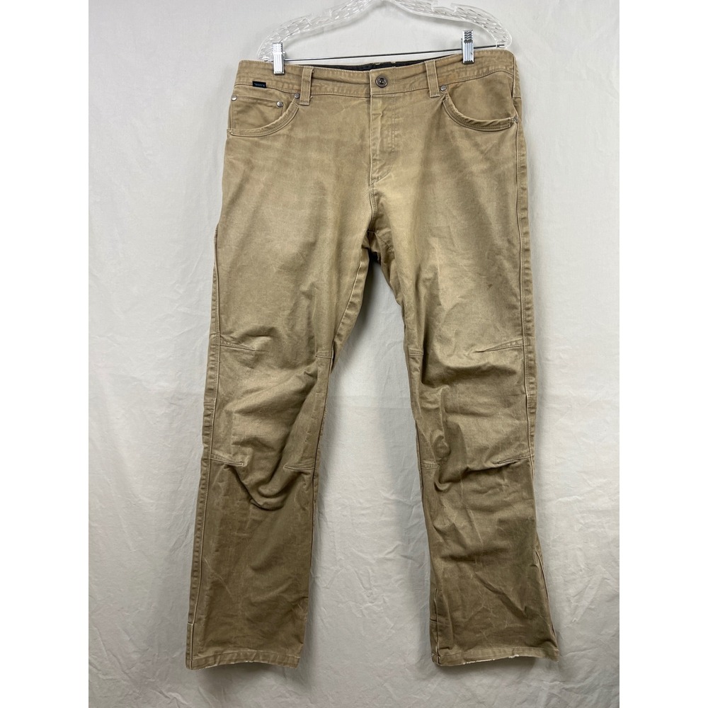 Kuhl Canvas Pants Mens 36x30 Tan Vintage Patina Dye Free Ryder Workwear